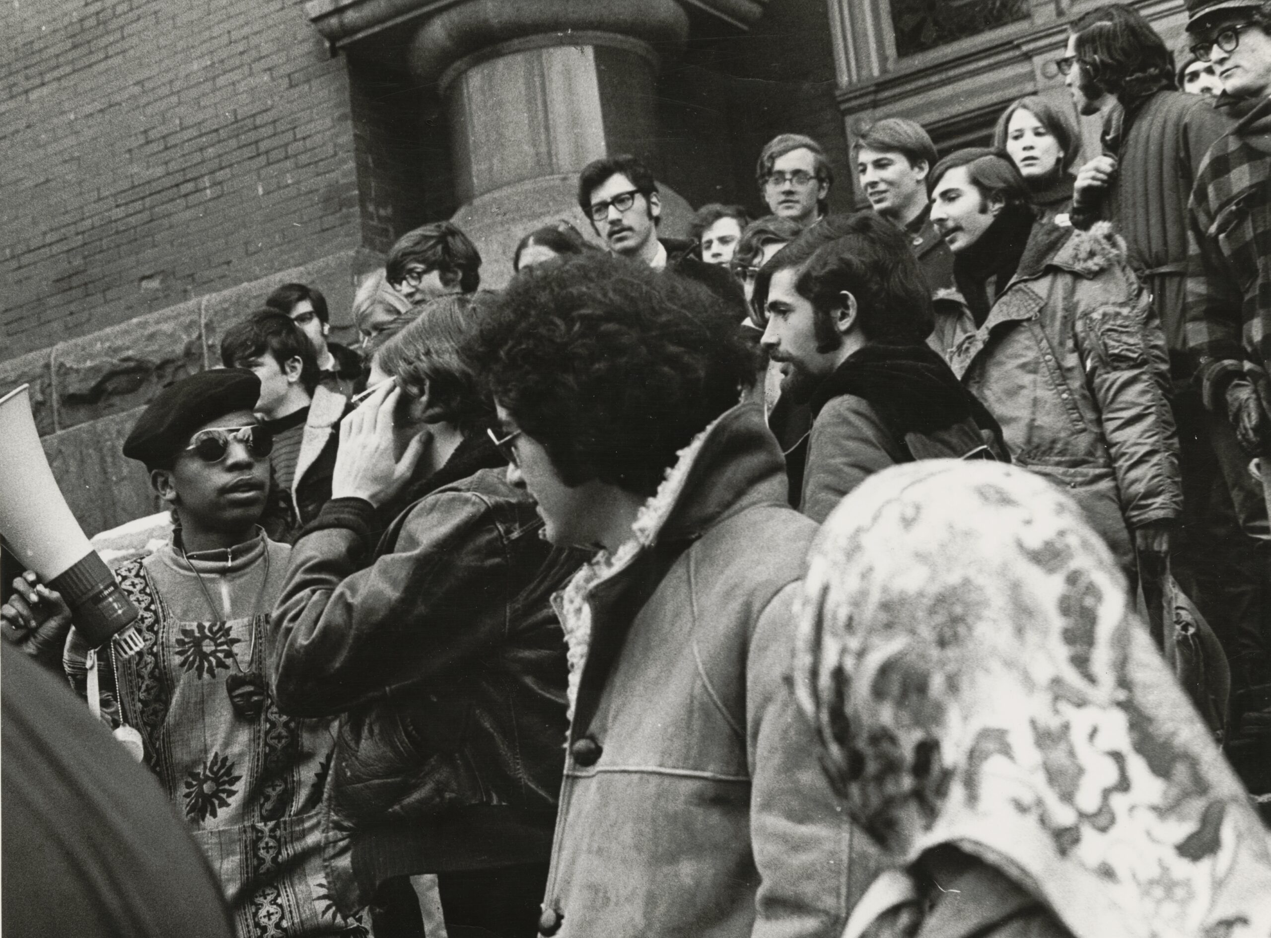 Archival image of the 1969 Black Student Strike.